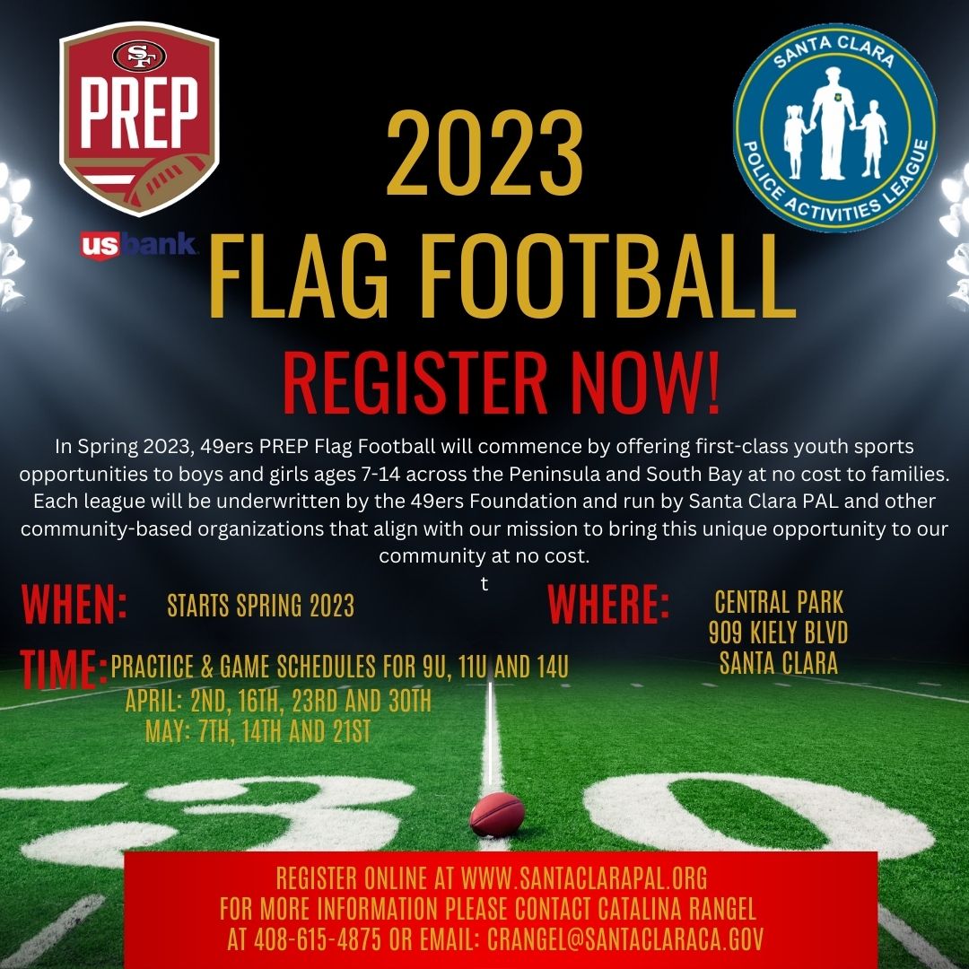 FLAG FOOTBALL 2023  Santa Clara Police Activities League